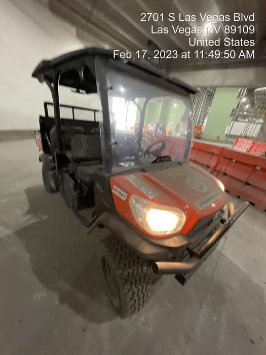 2022 Kubota RTV-X1140W-H Plastic Canopy, Windshield Acrylic Clear, LED Strobe Light, Wire Harness Kit, Back up Alarm