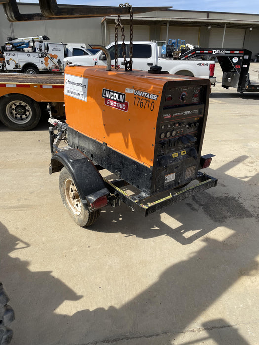 2021 Lincoln Electric Vantage 322 Vantage 322 Ready Pak 3 w/ Decals, ORANGE (includes trailer, cable rack, fender light kit) NO Telematics