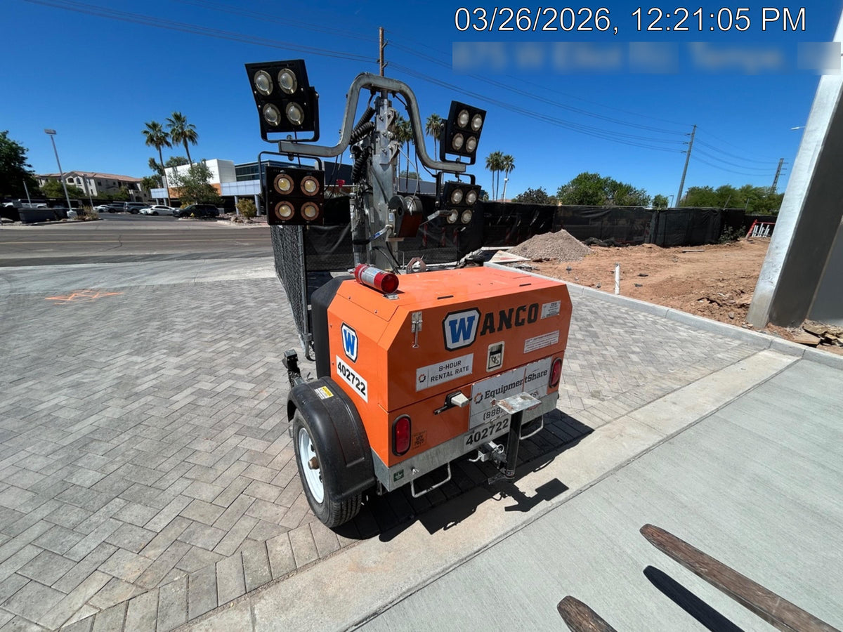 2024 Wanco WLTT-4MM4K Diesel, Deep Sea Controller, Shore Power Plug, Auto Start, (4) 350W LED Floodlights, 4kW Generator, 60 Gal Fuel Tank, 2" Ball, T3