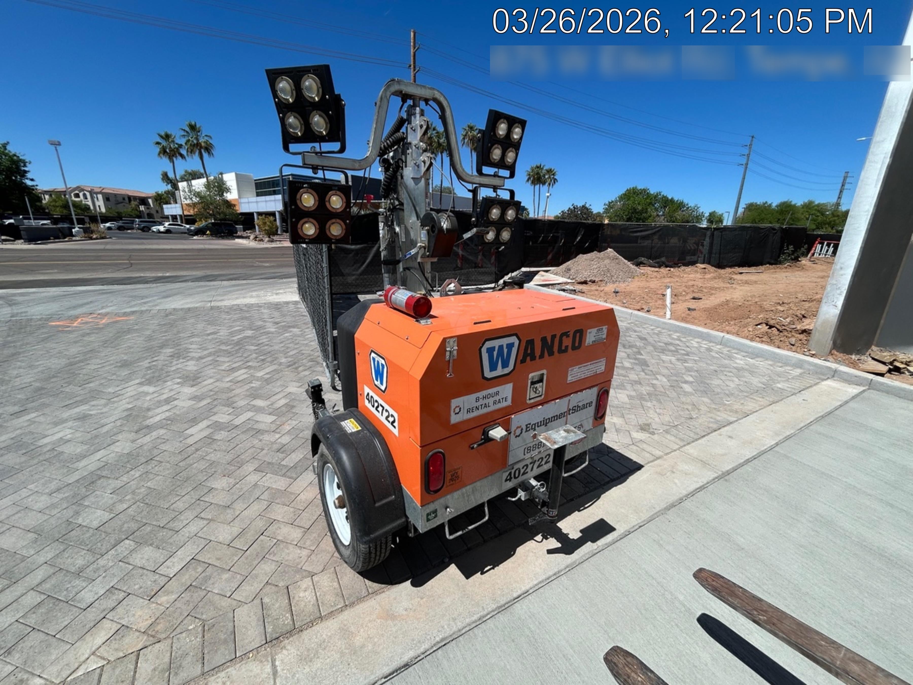 2024 Wanco WLTT-4MM4K Diesel, Deep Sea Controller, Shore Power Plug, Auto Start, (4) 350W LED Floodlights, 4kW Generator, 60 Gal Fuel Tank, 2" Ball, T3