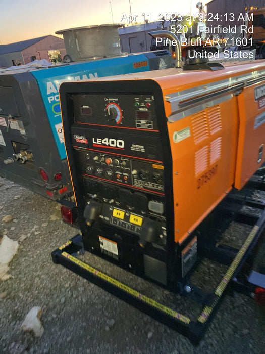 2022 Lincoln Electric LE400 Kubota V1505, Trlr, Cable Rack, Light Kit, ES Decals, T3