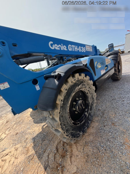 2018 Genie GTH-636 Genie GTH-636 w/Open ROPS, Solid Tires, Work Light/Beacon, 48" Carriage and Forks