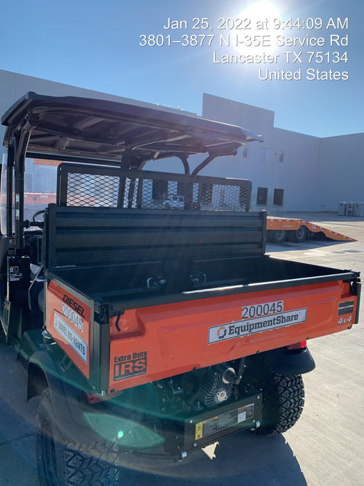 2022 Kubota RTV-X1140W-H Plastic Canopy, Windshield Acrylic Clear, LED Strobe Light, Wire Harness Kit, Back up Alarm