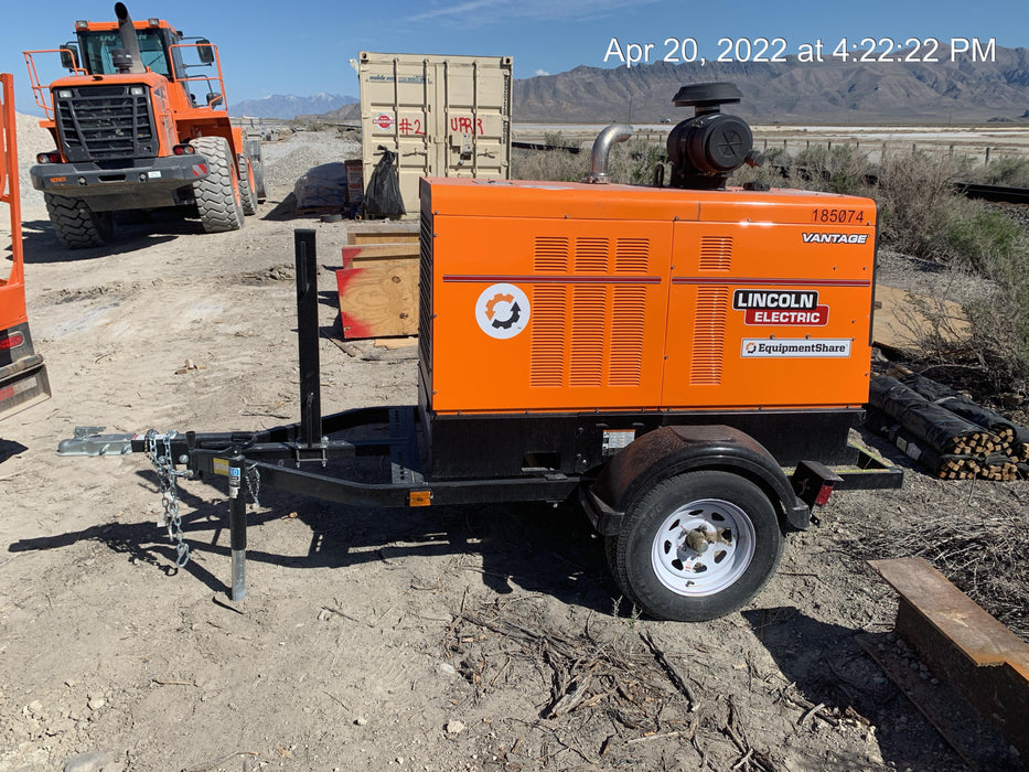 2021 Lincoln Electric Vantage 549X Ready Pak 3, ORANGE (includes trailer, cable rack, fender light kit)