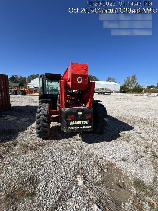 2020 Manitou MTA12055SER3 Cab/Heat/Air, Solid Tires, Amber Strobe, Lift Hook w/66" Carriage, 60" Forks