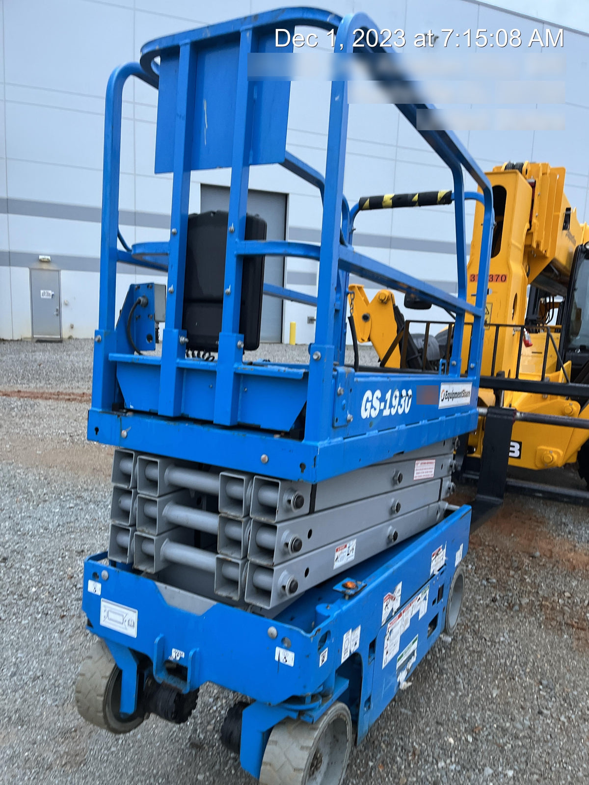 2019 Genie GS-1930 Fixed Rails with Chain Entry