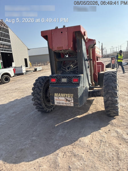 2018 Manitou MTA10055 Manitou MTA 10055 w/Open ROPS, Work Lights/Strobe, Aux Hyd, Solid Tires, Lift Hook, 66" Carriage, 60" Forks