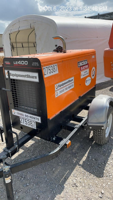 2022 Lincoln Electric LE400 Kubota V1505, Trlr, Cable Rack, Light Kit, ES Decals, T3