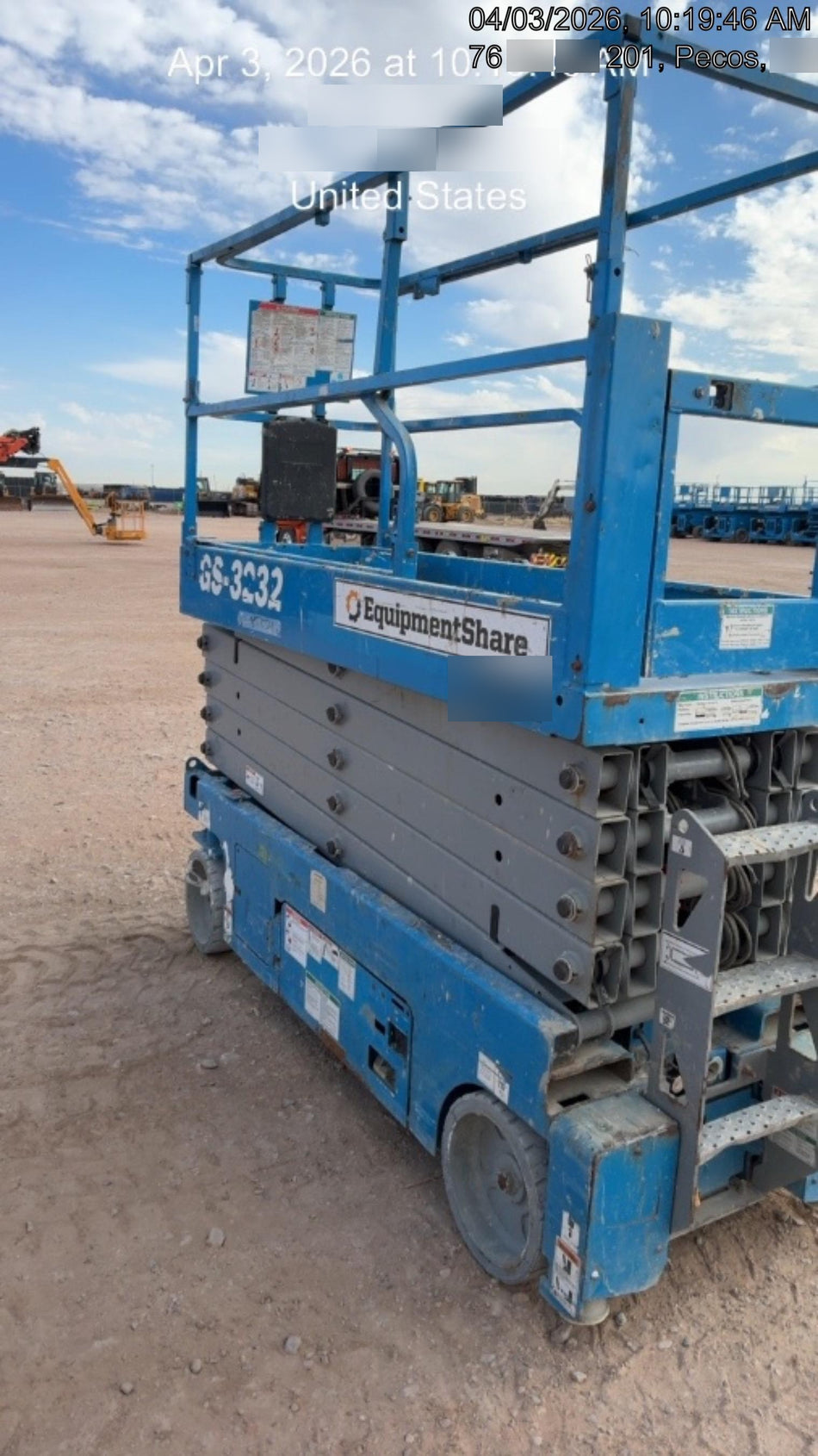 2018 Genie GS-3232 Genie GS-3232 Scissor Lift w/Standard Options