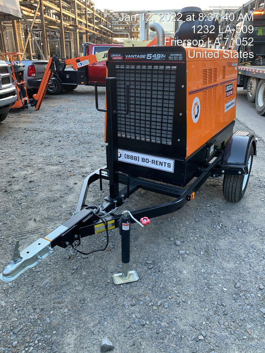 2021 Lincoln Electric Vantage 549X Ready Pak 3, ORANGE (includes trailer, cable rack, fender light kit)