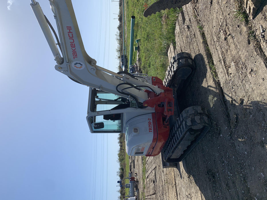 2020 Takeuchi TB250-2C Cab/Heat/Air, Rubber Tracks, Manual TAG QC
