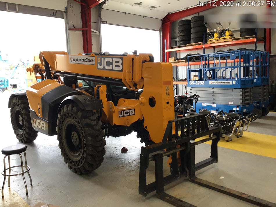 2020 JCB 509-42 Cab/Heat/Air, Solid Tires, Work Lights, Beacon, Aux Hydraulics, Back up Alarm, Lifting Eye, ES Decals
