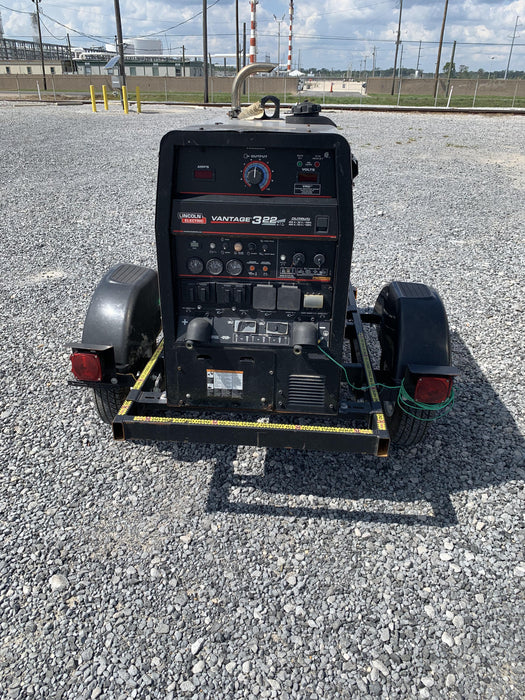 2020 Lincoln Electric Vantage 322 Welder Ready-Pak 3, w/ GPS & Decals (includes trailer, cable rack, fender light kit)