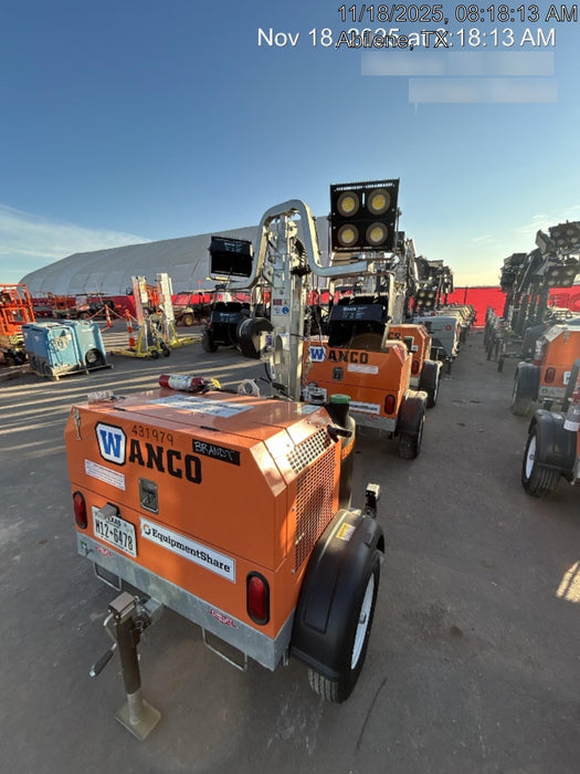 2024 Wanco WLTT-4MM4K Diesel, Deep Sea Controller, Shore Power Plug, Auto Start, (4) 350W LED Floodlights, 4kW Generator, 60 Gal Fuel Tank, 2" Ball, T3