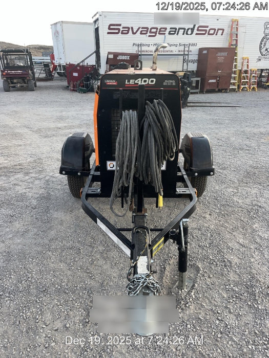 2022 Lincoln Electric LE400 Kubota V1505, Trlr, Cable Rack, Light Kit, ES Decals, T3