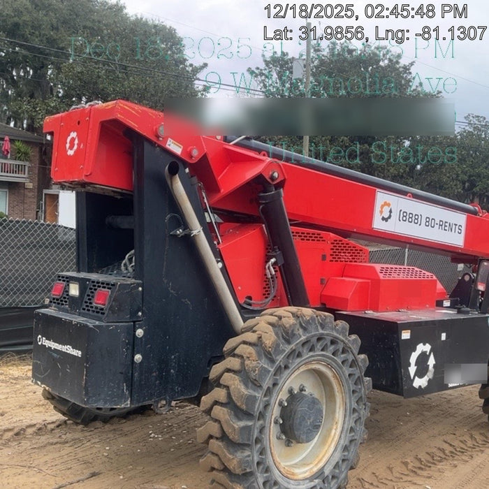 2019 Manitou MTA10055 Canopy, 120 HP, Solid Tires, Work Lights, Lift Hook, Auxiliary Hydraulics 66" Carriage and 60" Forks