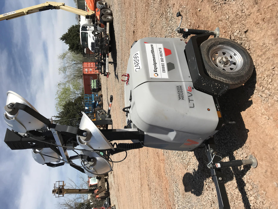 2019 Wacker Neuson LTV6L-MH Wacker Neuson LTV6L Mobile Light Tower w/Fuel Level Sensor Installed