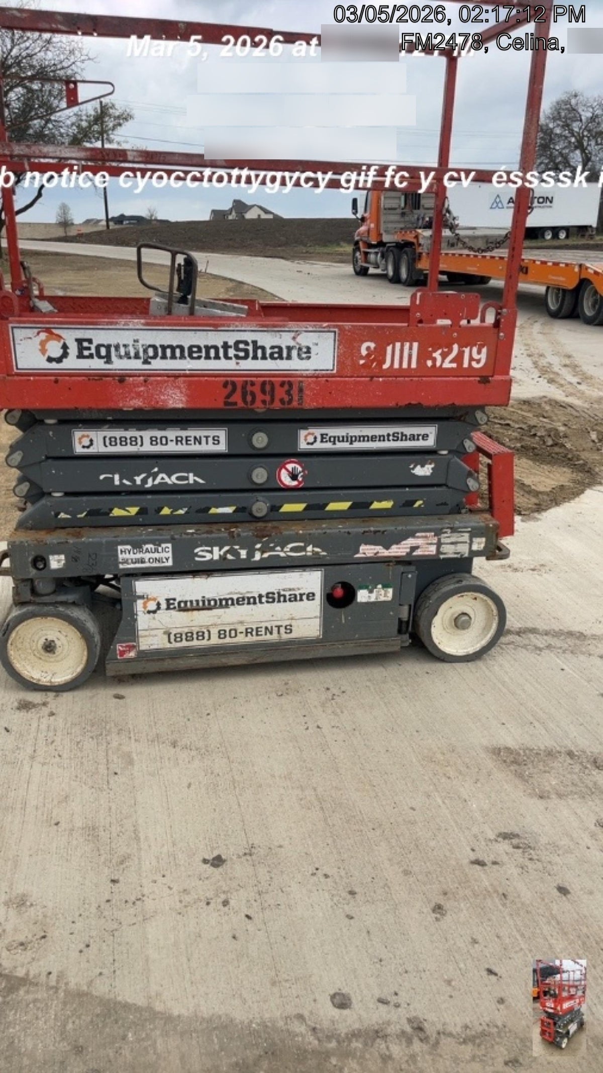 2019 Skyjack SJIII-3219 Standard w/Trojan Batteries
