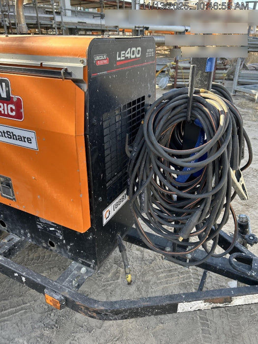 2023 Lincoln Electric LE400 Kubota V1505, Trlr, Cable Rack, Light Kit, ES Decals, T3