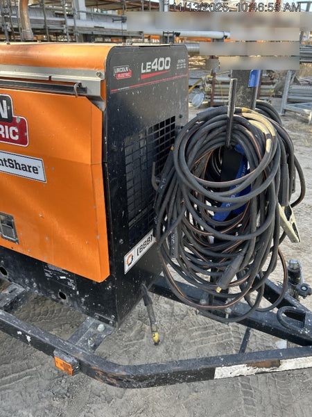 2023 Lincoln Electric LE400 Kubota V1505, Trlr, Cable Rack, Light Kit, ES Decals, T3