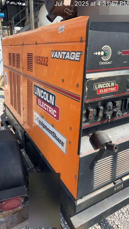 2021 Lincoln Electric Vantage 549X Ready Pak 3, ORANGE (includes trailer, cable rack, fender light kit)