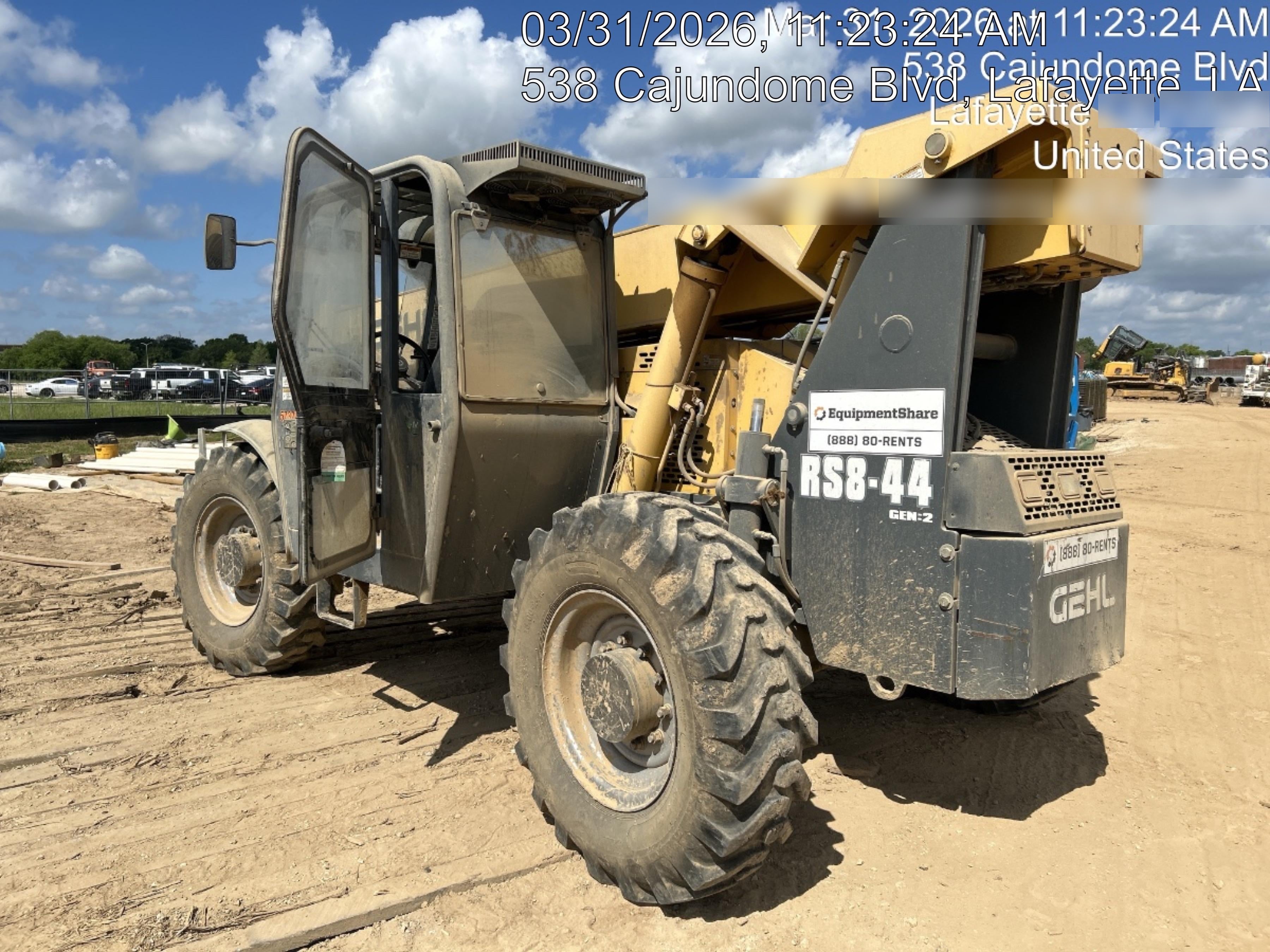 2016 Gehl RS8-44 Standard Rental Specs