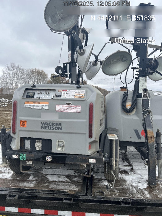 2018 Wacker Neuson LTV6L-MH Wacker Neuson LTV6L Mobile Light Tower w/Fuel Level Sensor Installed