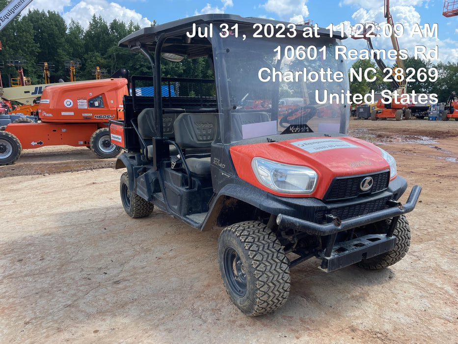 2022 Kubota RTV-X1140W-H Plastic Canopy, Windshield Acrylic Clear, LED Strobe Light, Wire Harness Kit, Back up Alarm
