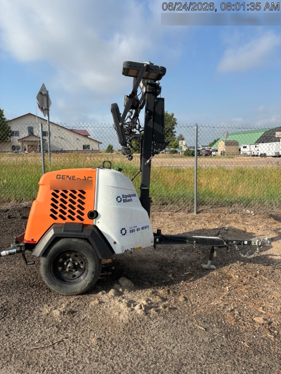 2024 Generac MLT2 Diesel, Flex Switch 120V Input, Powerzone Controller, 
(4) 320W LED Lights, 4kW Generator, 39.9 Gal Fuel Tank, 2" Ball, T3