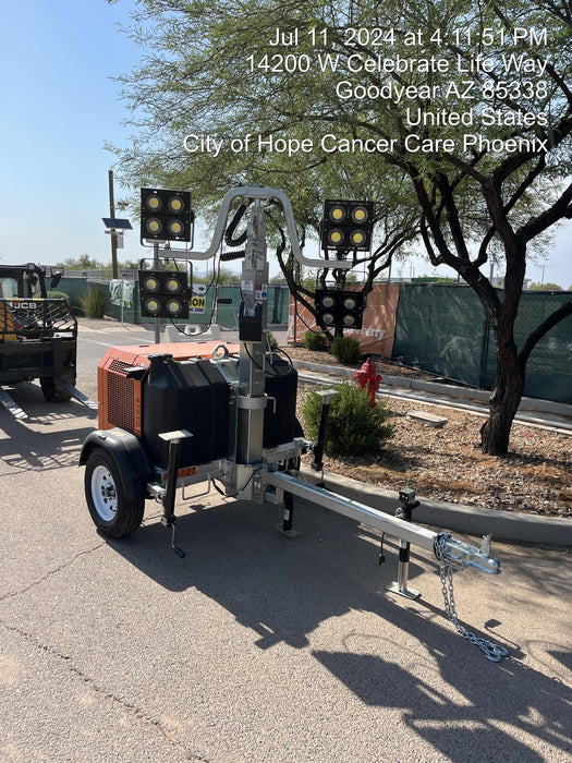 2024 Wanco WLTT-4MM4K Diesel, Deep Sea Controller, Shore Power Plug, Auto Start, (4) 350W LED Floodlights, 4kW Generator, 60 Gal Fuel Tank, 2" Ball, T3