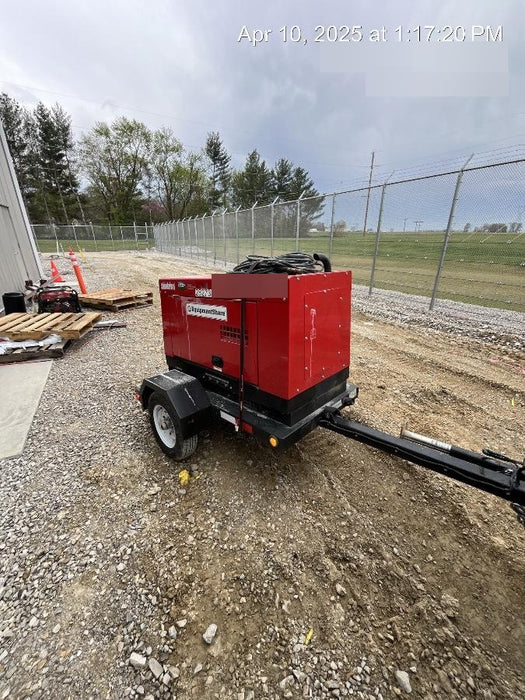 2022 Shindaiwa DGW400MDL Kubota D902 Engine, 23 HP, Dual Op Welder, Wire, Arc, Droop Stick, Tig, and CC Stick Functionality, Simulphase, 3 Phase and 1 Phase Gen Output, Single Axle NB Trlr, Slr Trckl Chrg 12V 12W, Fire Ext