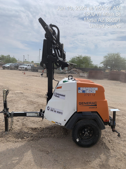 2023 Generac MLT2 Diesel, Flex Switch 120V Input, Powerzone Controller, 
(4) 320W LED Lights, 4kW Generator, 39.9 Gal Fuel Tank, 2" Ball, T3