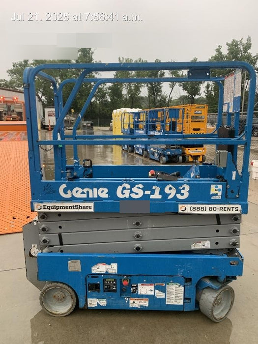 2016 Genie GS-1930 Standard Rental Specs