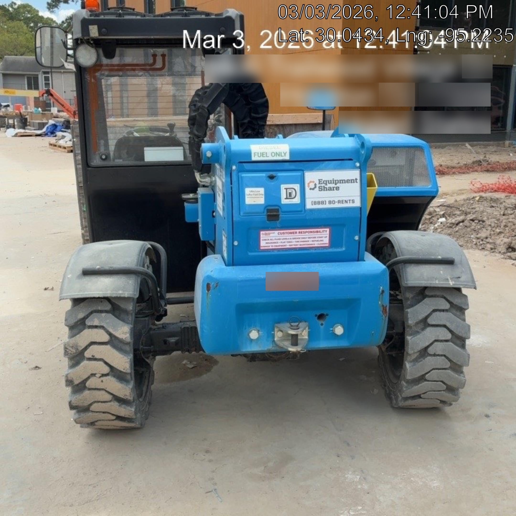 2020 Genie GTH-5519 Cab/Heat/Air, Solid Tires, Work Lights, Beacon, Aux Hydraulics, Back up Alarm