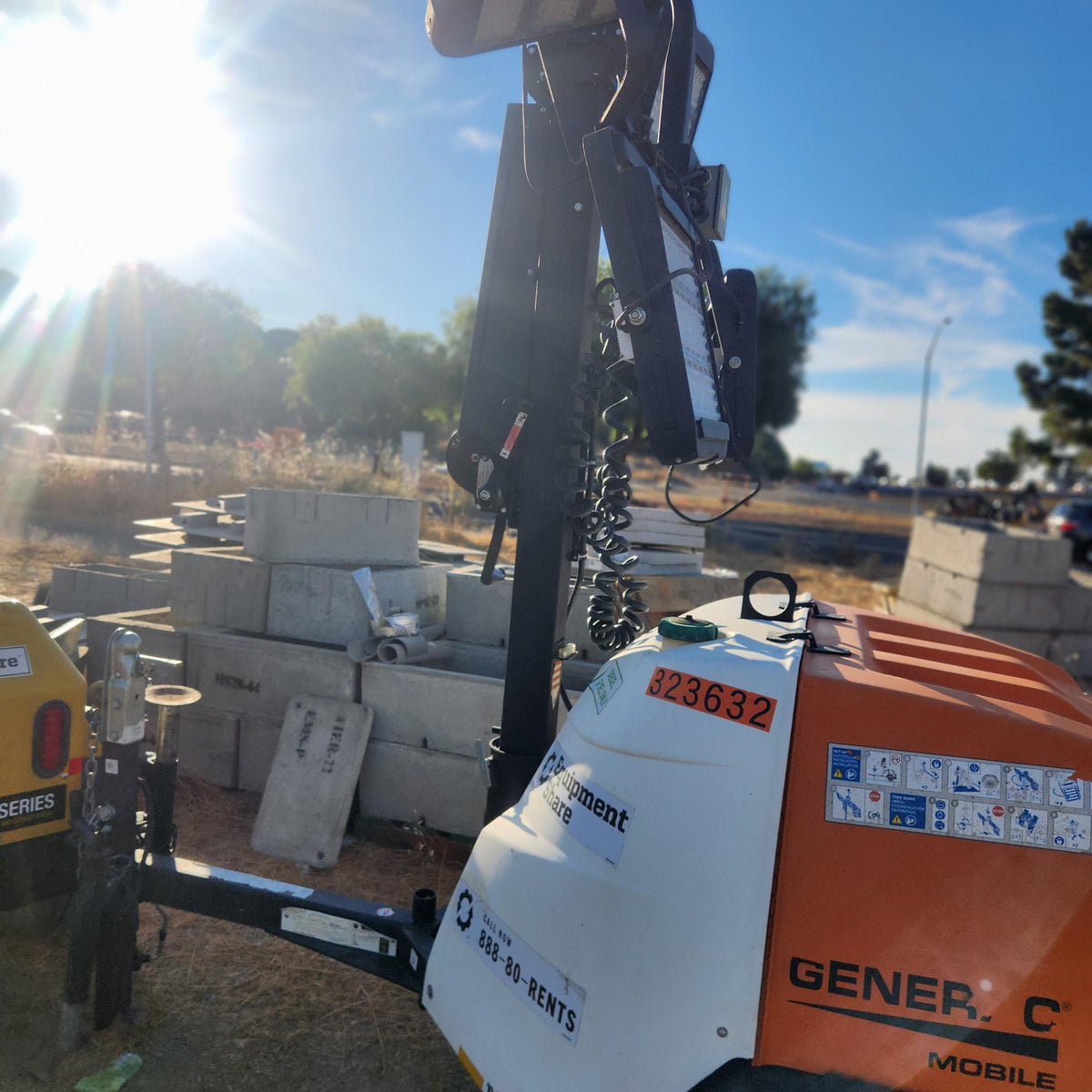 2023 Generac MLT2 Diesel, Flex Switch 120V Input, Powerzone Controller, (4) 320W LED Lights, 4kW Generator, 39.9 Gal Fuel Tank, 2" Ball, T3