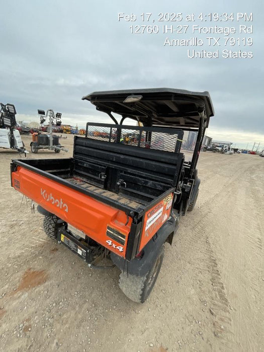 2022 Kubota RTV-X1140W-H Plastic Canopy, Windshield Acrylic Clear, LED Strobe Light, Wire Harness Kit, Back up Alarm