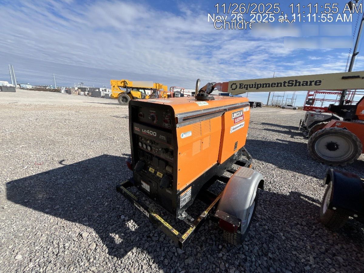 2022 Lincoln Electric LE400 Kubota V1505, Trlr, Cable Rack, Light Kit, ES Decals, T3