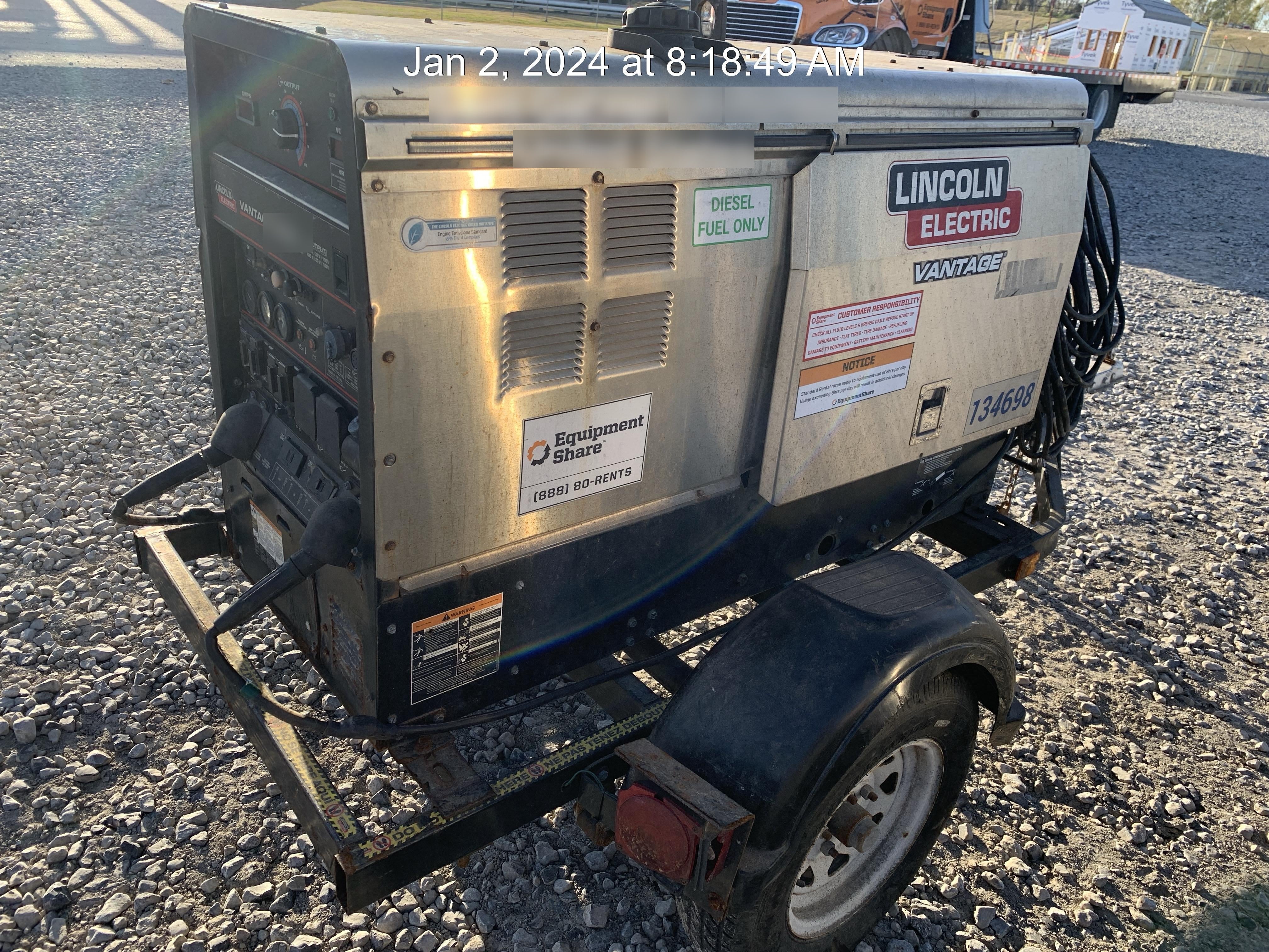 2021 Lincoln Electric Vantage 322 Ready Pak 3