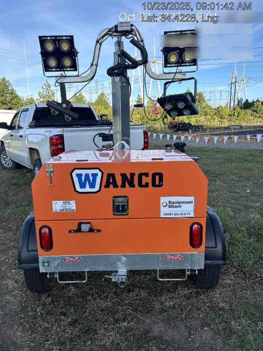 2024 Wanco WLTT-4MM4K Diesel, Deep Sea Controller, Shore Power Plug, Auto Start, (4) 350W LED Floodlights, 4kW Generator, 60 Gal Fuel Tank, 2" Ball, T3