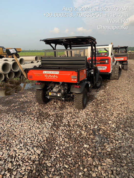 2021 Kubota RTV-X1140W-H Plastic Canopy, Windshield Acrylic Clear, LED Strobe Light, Wire Harness Kit, Back up Alarm