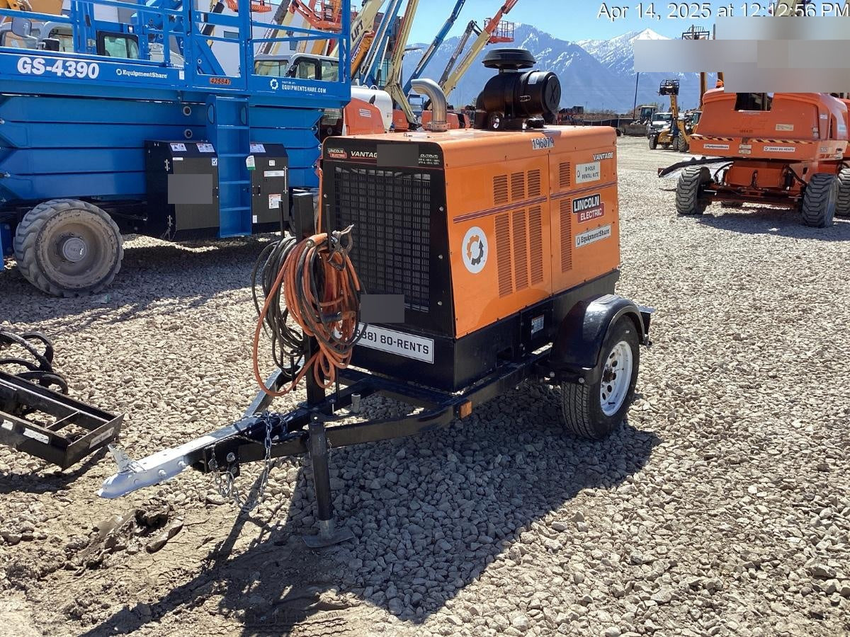 2021 Lincoln Electric Vantage 549X Ready Pak 3, ORANGE (includes trailer, cable rack, fender light kit)