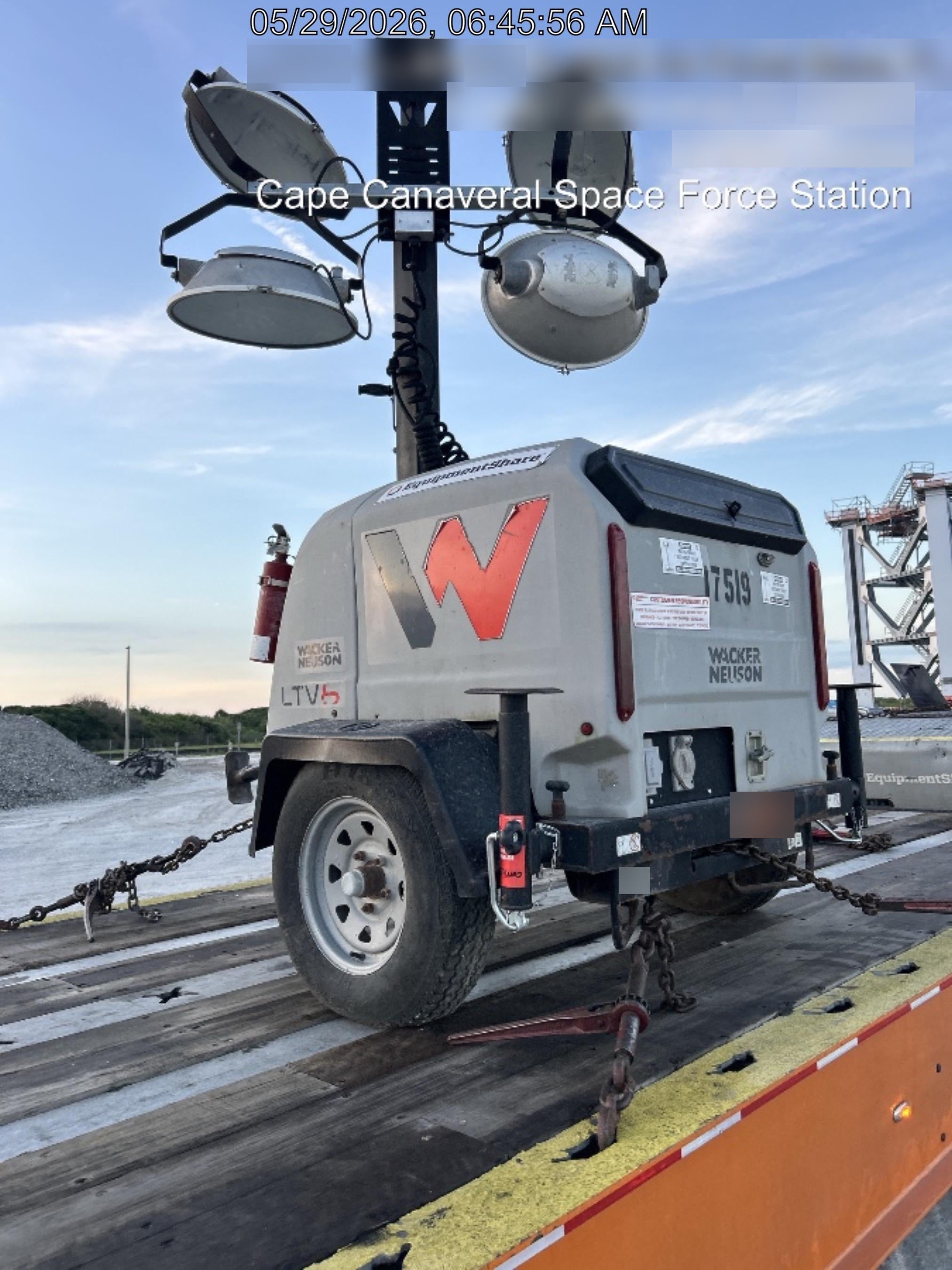 2018 Wacker Neuson LTV6K-MH Wacker Neuson LTV6K Mobile Light Tower w/Fuel Level Sensor Installed