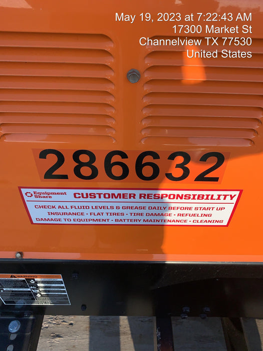 2022 Lincoln Electric LE400 Kubota V1505, Trlr, Cable Rack, Light Kit, ES Decals, T3