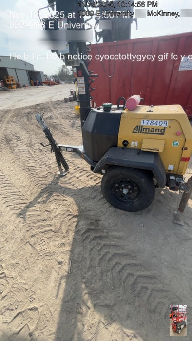 Allmand NLV3GR 3kW Light Plant - LED