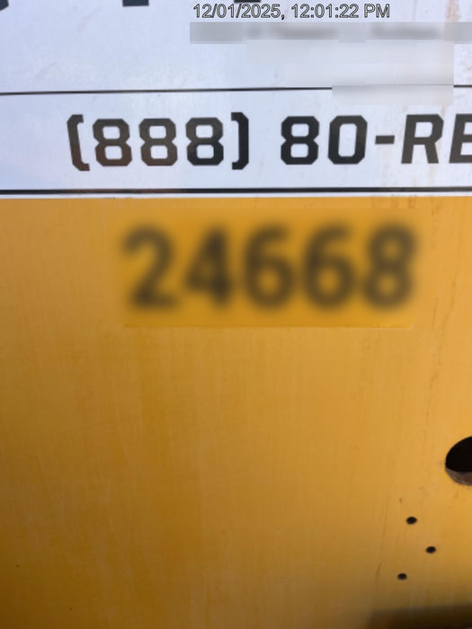 2019 JCB 512-56 74 HP w/CAB/HVAC, Beacon, Aux Hydraulics, Worklights, Solid Tires w/60" Carriage/Forks