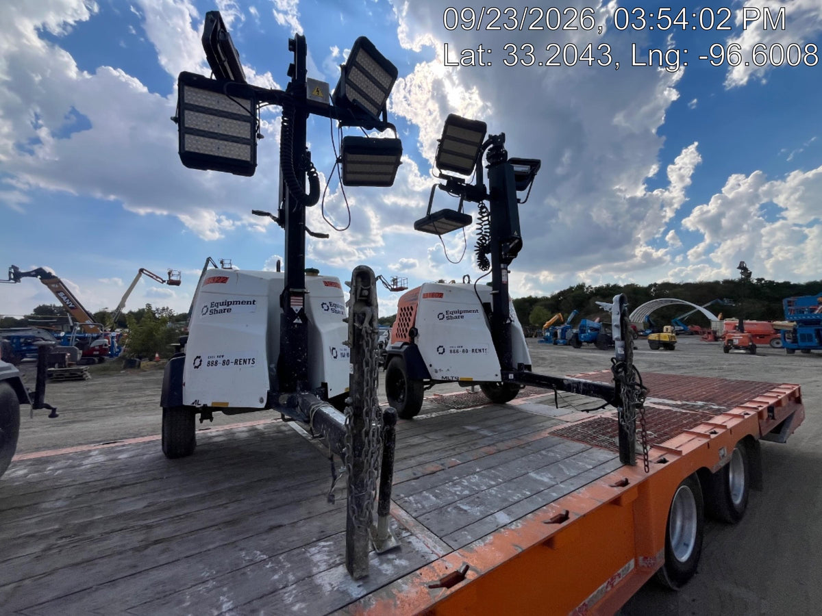 2024 Generac MLT2 Diesel, Flex Switch 120V Input, Powerzone Controller, 
(4) 320W LED Lights, 4kW Generator, 39.9 Gal Fuel Tank, 2" Ball, T3