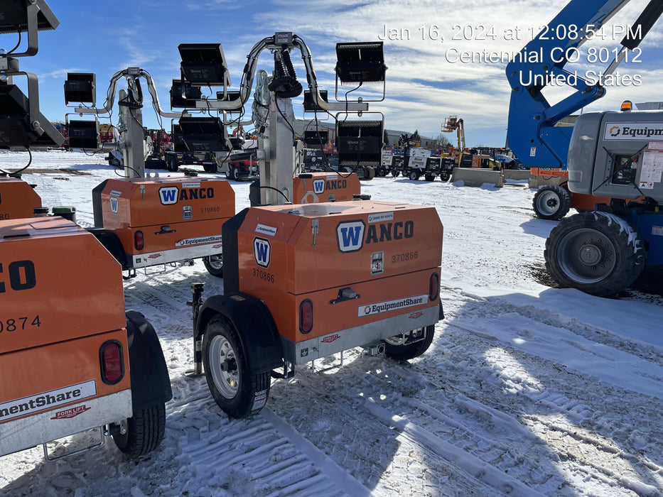 2023 Wanco WLTT-4MM4K Diesel, Deep Sea Controller, Shore Power Plug, Auto Start, (4) 350W LED Floodlights, 4kW Generator, 60 Gal Fuel Tank, 2" Ball, T3