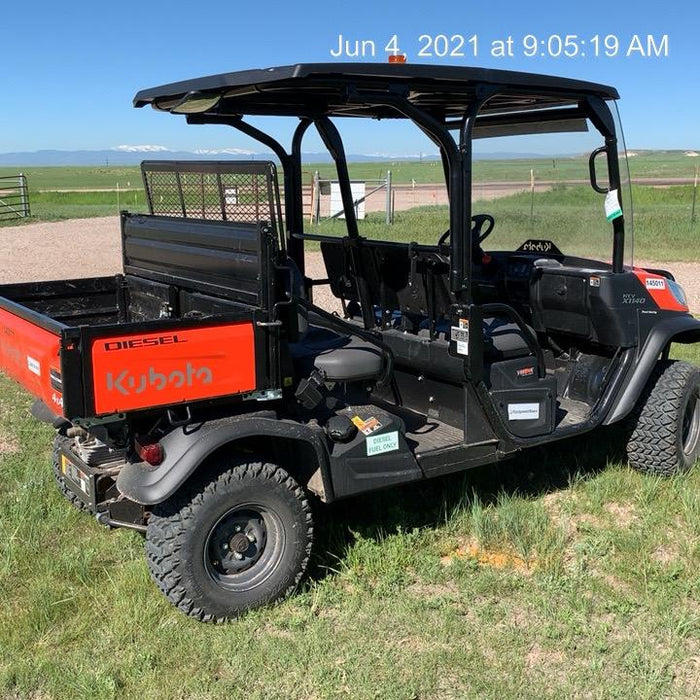 2021 Kubota RTV-X1140W-H Plastic Canopy, Windshield Acrylic Clear, LED Strobe Light, Wire Harness Kit, Back up Alarm