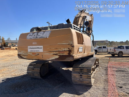 2015 Case CX350D CAB A/C, 13'-3" ARM, STEEL TRACKS, THUMB