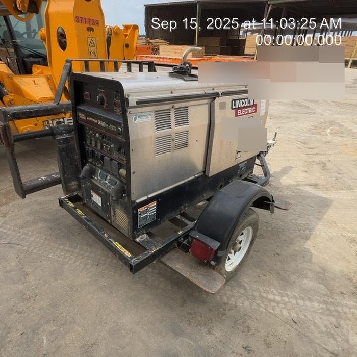 2019 Lincoln Electric Vantage 322 Ready-Pak 3, Two Wheel Trailer, Fender and Light Kit, Cable Rack